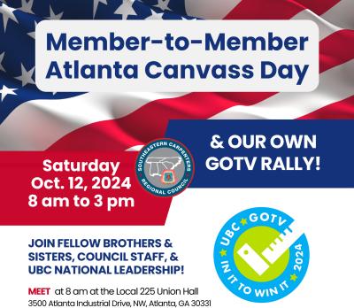 Atlanta to Host Member-to-Member Canvass Day on Oct. 12